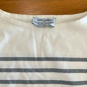 St. James for Bergdorf Goodman boatneck with three quarter sleeves